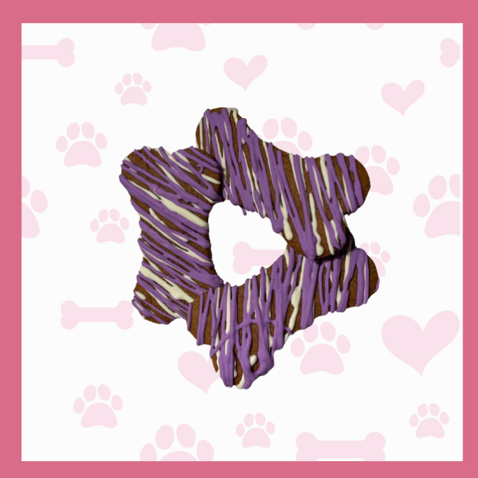 🦴 Iced Peanut Butter Bones – Set of 3