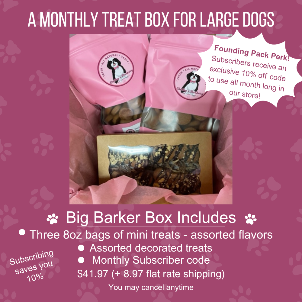 Big Barker Box – Monthly Treat Box for Large Dogs